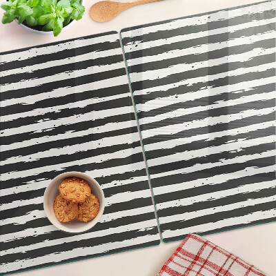 Glass kitchen board Graffiti-style stripes