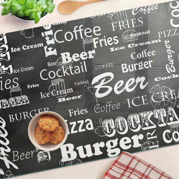 Glass chopping board Food and drinks