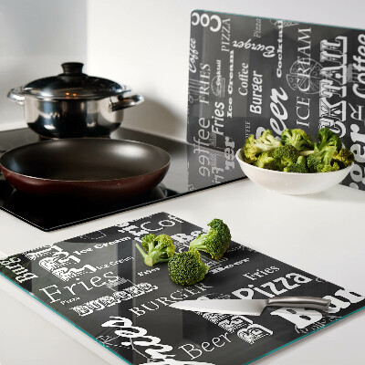 Glass chopping board Food and drinks