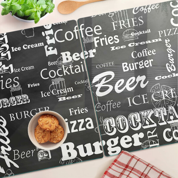 Glass chopping board Food and drinks