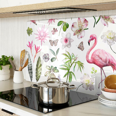 Glass cutting board Tropical Flower and Bird Collection