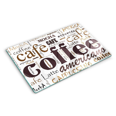 Cutting board Coffee and coffee drinks
