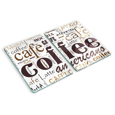 Cutting board Coffee and coffee drinks