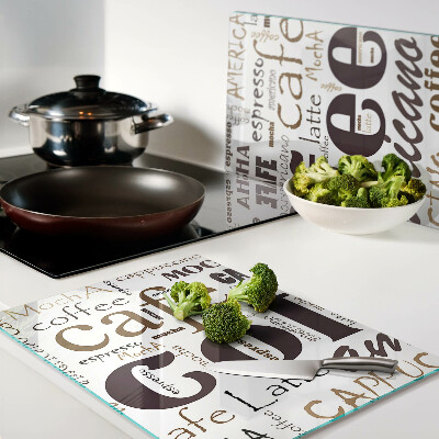 Cutting board Coffee and coffee drinks