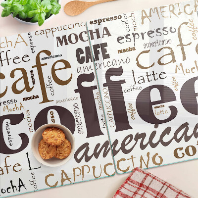 Cutting board Coffee and coffee drinks