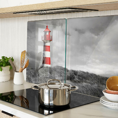 Cutting board A lighthouse in the landscape