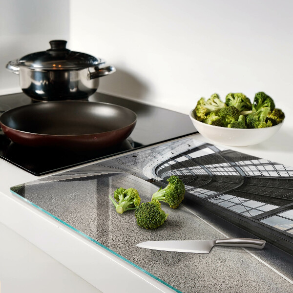 Glass cutting board Modern architecture and geometry