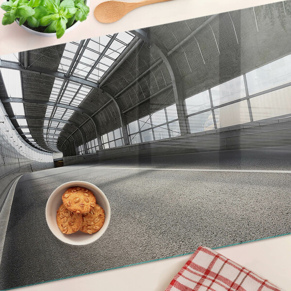 Glass cutting board Modern architecture and geometry