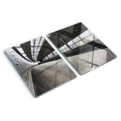 Glass cutting board Modern architecture and geometry