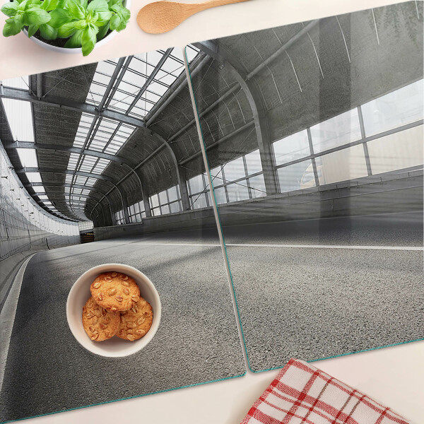 Glass cutting board Modern architecture and geometry