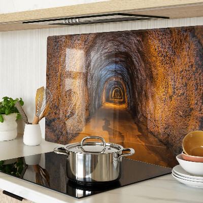 Chopping board A tunnel in a cave with lighting