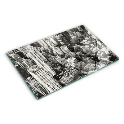 Cutting board A bird's eye view of the city