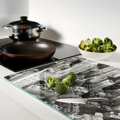 Cutting board A bird's eye view of the city