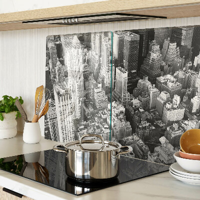 Cutting board A bird's eye view of the city