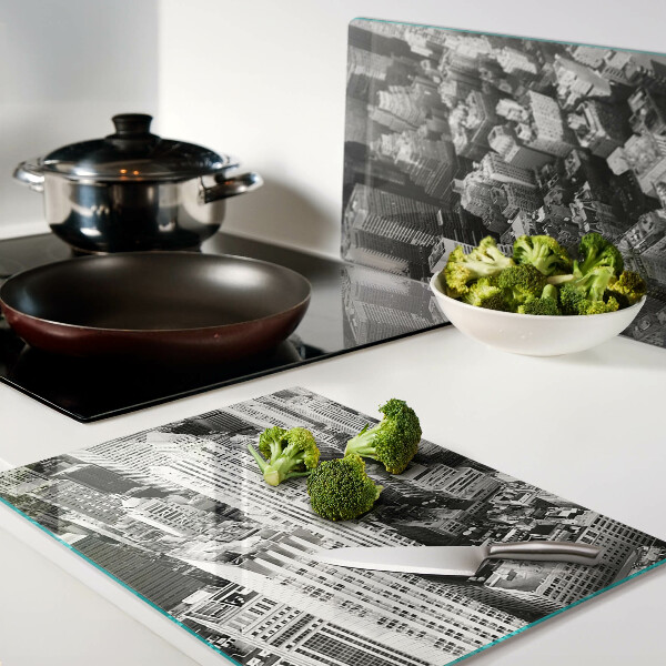 Cutting board A bird's eye view of the city