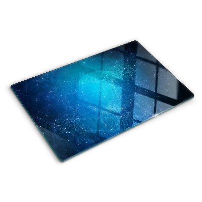 Chopping board glass Geometric lines and points motif