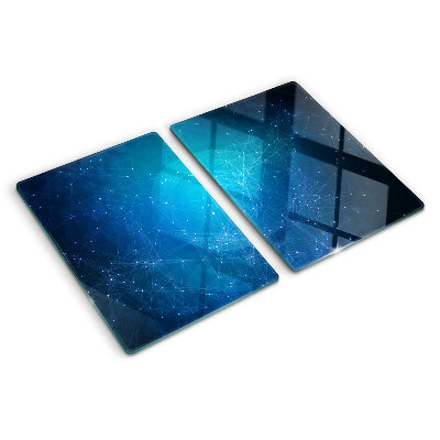 Chopping board glass Geometric lines and points motif