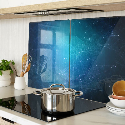 Chopping board glass Geometric lines and points motif