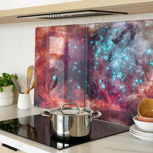 Cutting board Cosmic landscape with stars