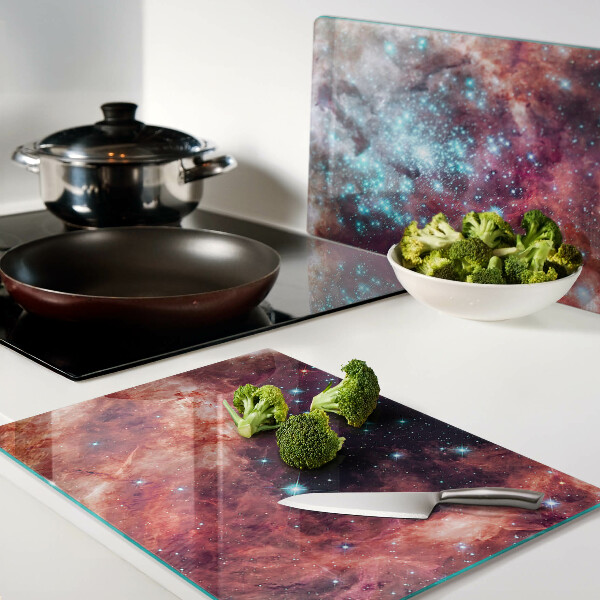 Cutting board Cosmic landscape with stars