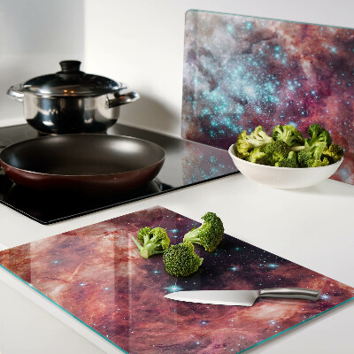 Cutting board Cosmic landscape with stars
