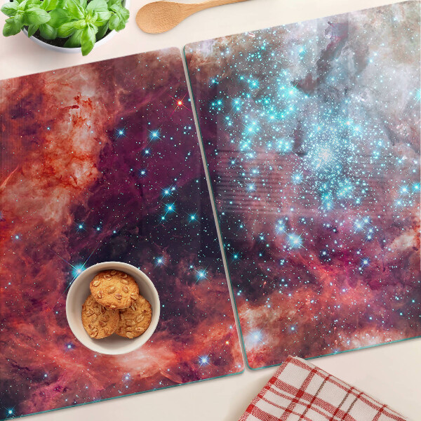 Cutting board Cosmic landscape with stars