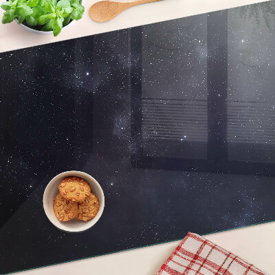 Glass chopping board Cosmic universe with stars
