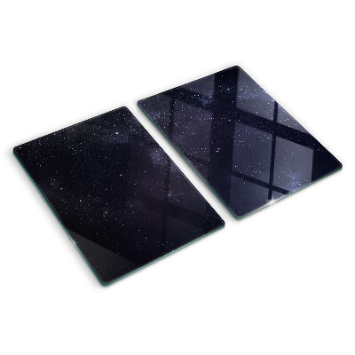 Glass chopping board Cosmic universe with stars