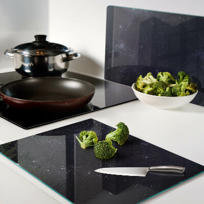 Glass chopping board Cosmic universe with stars