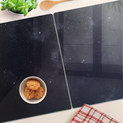Glass chopping board Cosmic universe with stars