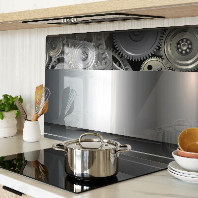 Cutting board Mechanical gears and metallic surfaces