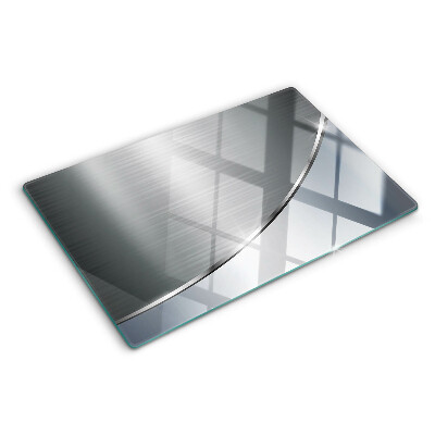 Glass chopping board Metallic shine with reflections