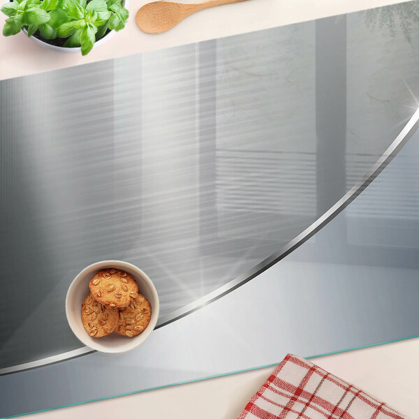 Glass chopping board Metallic shine with reflections