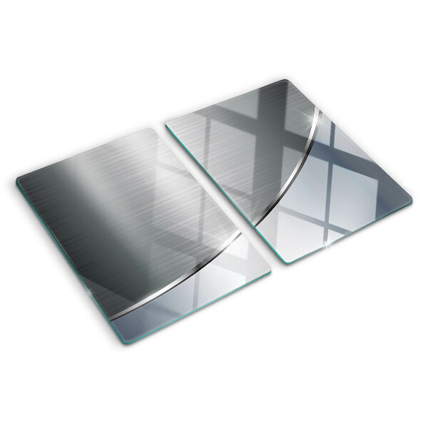 Glass chopping board Metallic shine with reflections