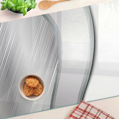 Glass cutting board Abstract wavy pattern