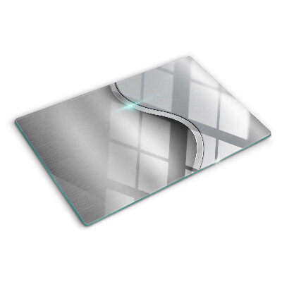 Glass kitchen board Modern design with a wave
