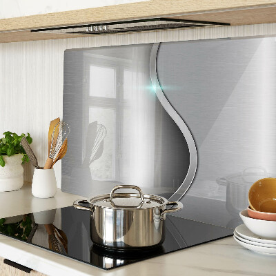 Glass kitchen board Modern design with a wave