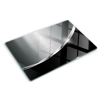 Chopping board glass Metallic shine with reflections