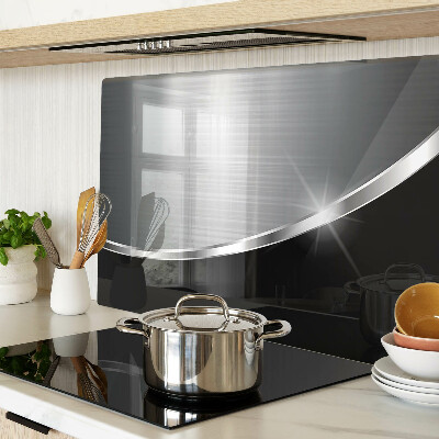 Chopping board glass Metallic shine with reflections
