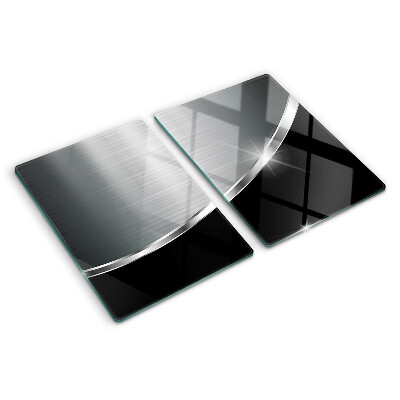 Chopping board glass Metallic shine with reflections