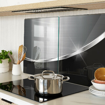 Chopping board glass Metallic shine with reflections