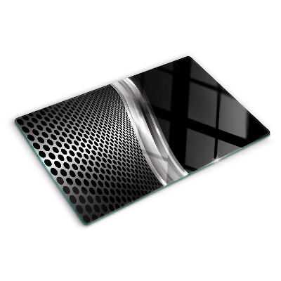 Glass chopping board Futuristic pattern with waves
