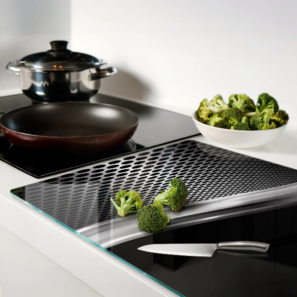 Glass chopping board Futuristic pattern with waves