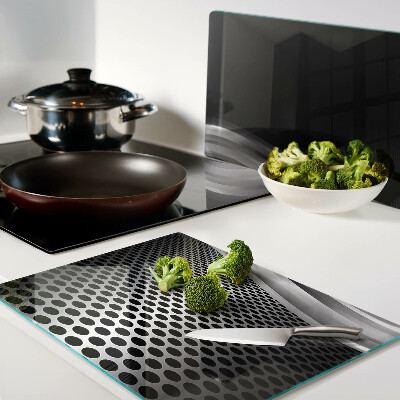 Glass chopping board Futuristic pattern with waves