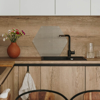 Glass cutting board Hexagonal semitransparent
