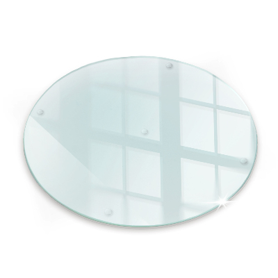 Cutting board round transparent