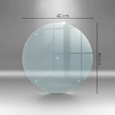 Cutting board round transparent