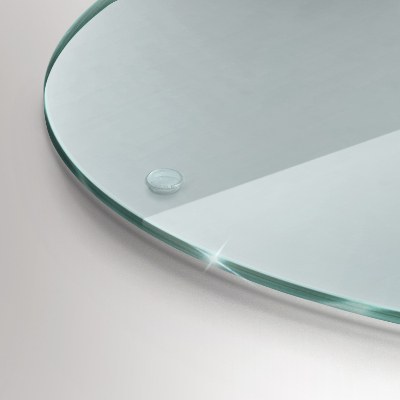 Cutting board round transparent