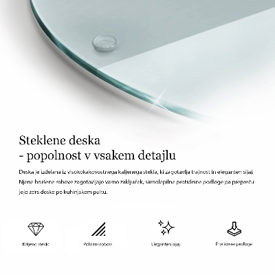 Cutting board round transparent