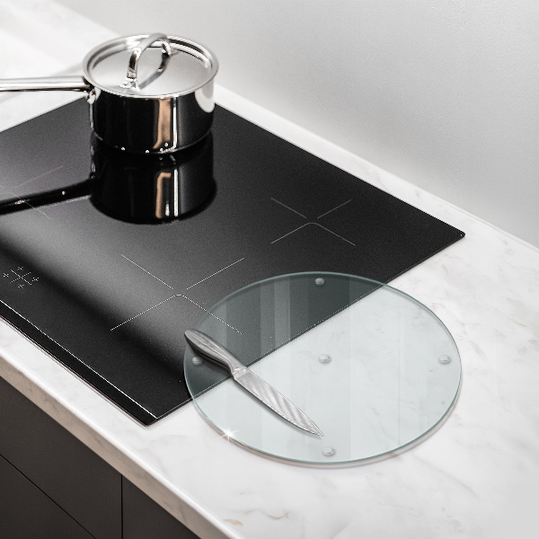 Cutting board round transparent